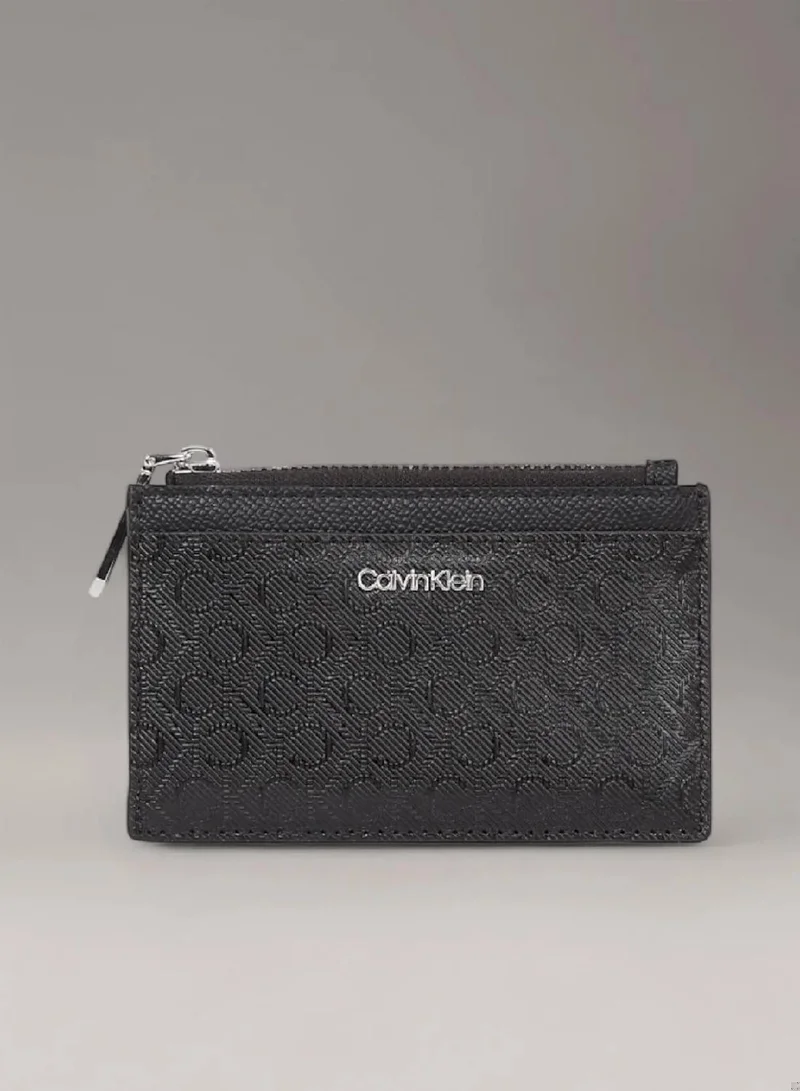 CALVIN KLEIN Monogram Zip Cardholder