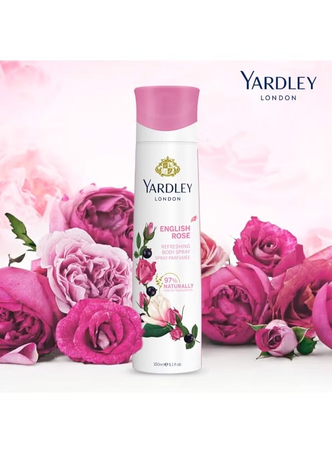 Yardley English Rose Body Spray 150ml - Image 2