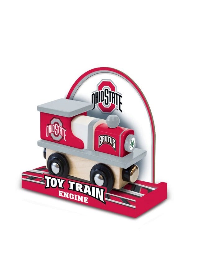MasterPieces NCAA Ohio State Buckeyes Real Wood Toy Train Engine - Image 4