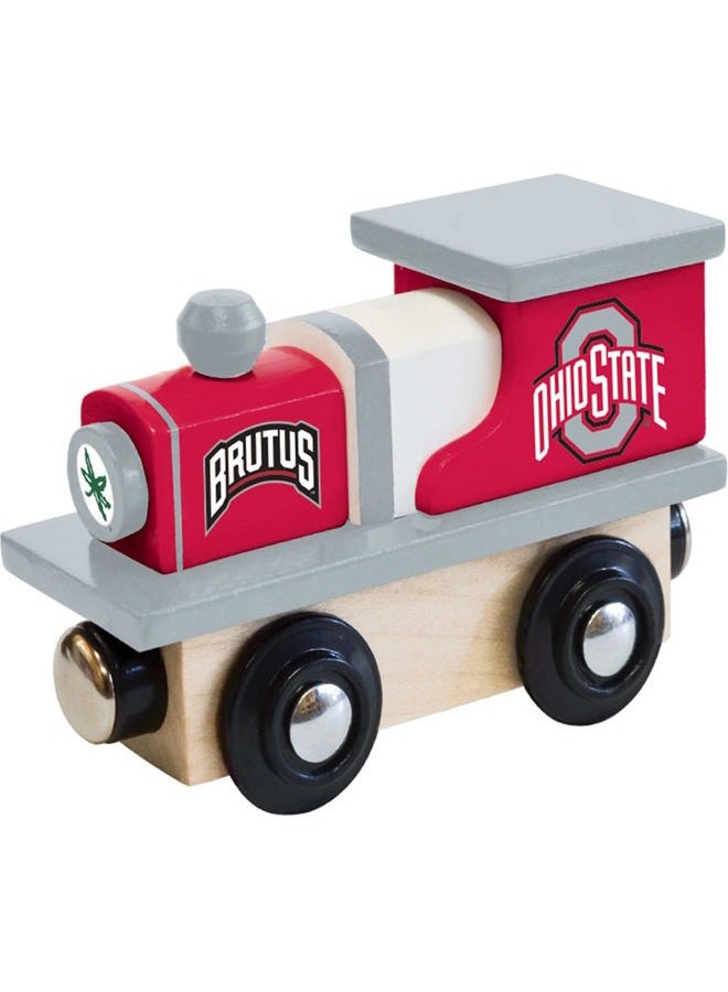 MasterPieces NCAA Ohio State Buckeyes Real Wood Toy Train Engine - Image 1