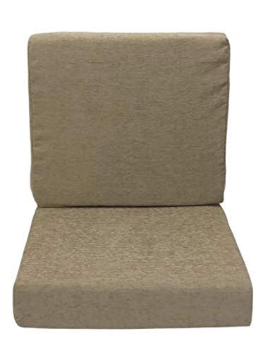 Naman Arts Memory Foam (From The House Of Springwell Sofa Foam Cushions With Cover (Beige, 32 Density Seat 21 X 22 X 5 Inch, 32 Density Back 21 X 18 X 4 Inch) - Image 1