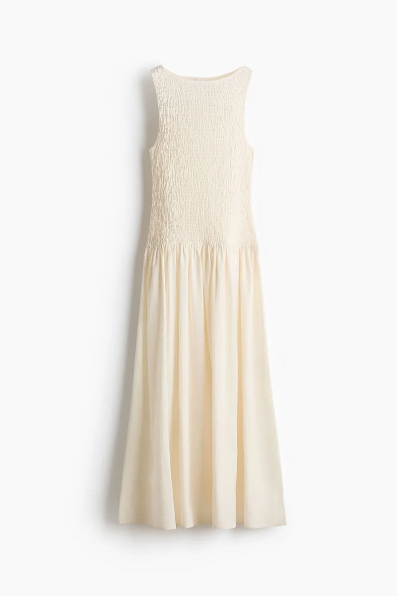 H&M Smocked seersucker dress
