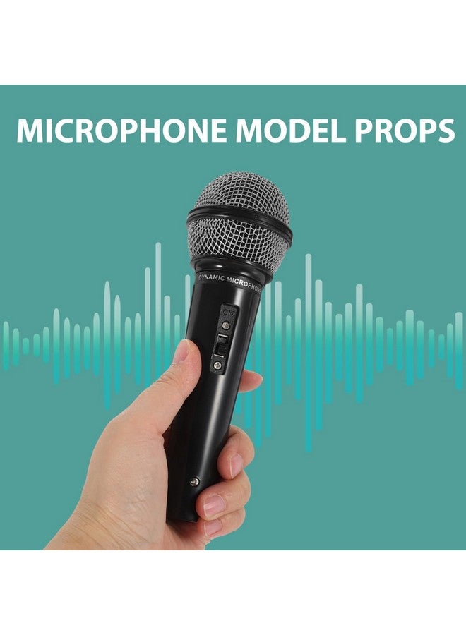 NUOBESTY Pretend Toy Microphone, 16.5cm Fake Microphone Toy for Kids Simulation Kids Karaoke Props Funny Plastic Mic Cosplay Prop for Party Favors, Halloween, Christmas, Performance, Birthday - Image 4