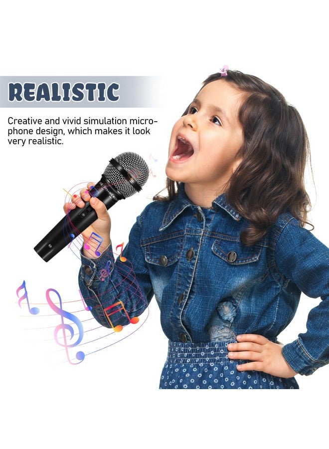 NUOBESTY Pretend Toy Microphone, 16.5cm Fake Microphone Toy for Kids Simulation Kids Karaoke Props Funny Plastic Mic Cosplay Prop for Party Favors, Halloween, Christmas, Performance, Birthday - Image 3