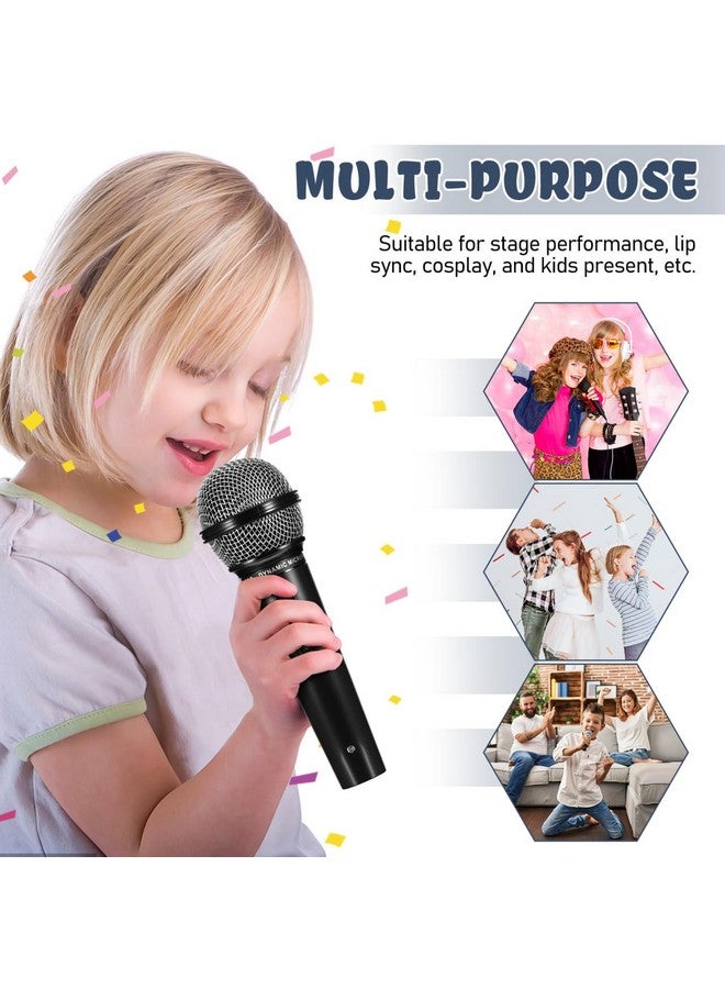 NUOBESTY Pretend Toy Microphone, 16.5cm Fake Microphone Toy for Kids Simulation Kids Karaoke Props Funny Plastic Mic Cosplay Prop for Party Favors, Halloween, Christmas, Performance, Birthday - Image 5