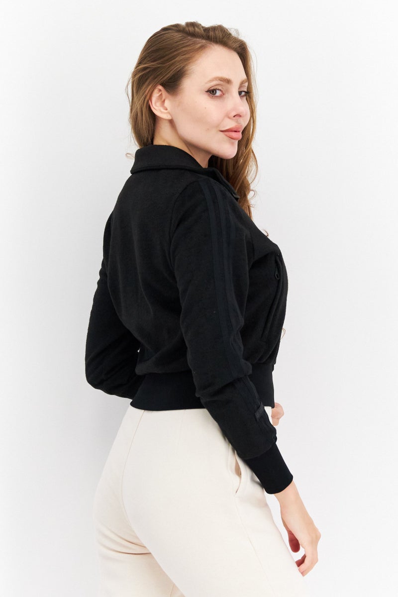 adidas Originals Women Sportswear Fit Long Sleeve Outdoor Jackets, Navy Blue - Image 2