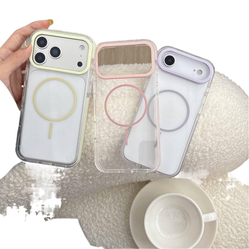 غطاء MagSafe | Acrylic | مغناطيس قوي | أبيض | حماية من السقوط | مقاوم للصدمات لـ iPhone 14 / 14 Plus / 14 Pro / 14 Pro Max - Image 2