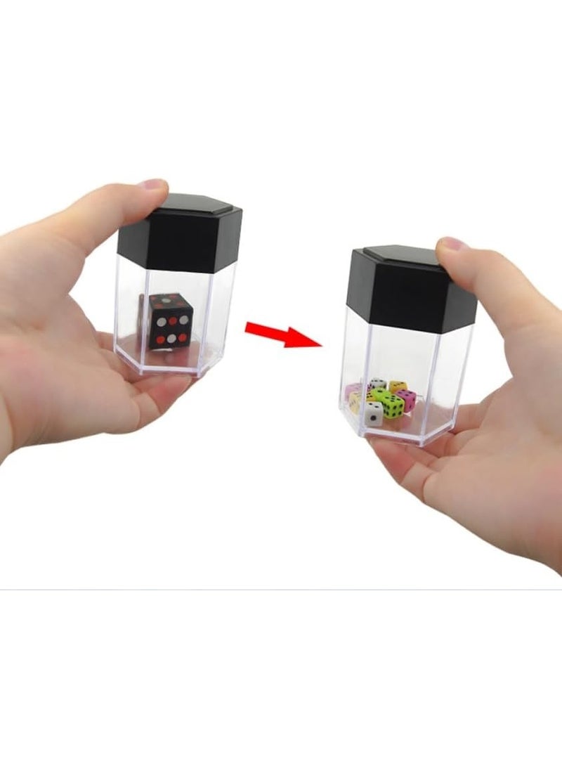 Magic Exploding Dice Trick Toy for Kids and Adults Large Colorful Dice to Mini Dice Transformation Funny Novelty Magic Props for Magicians Party and Gift - Image 5