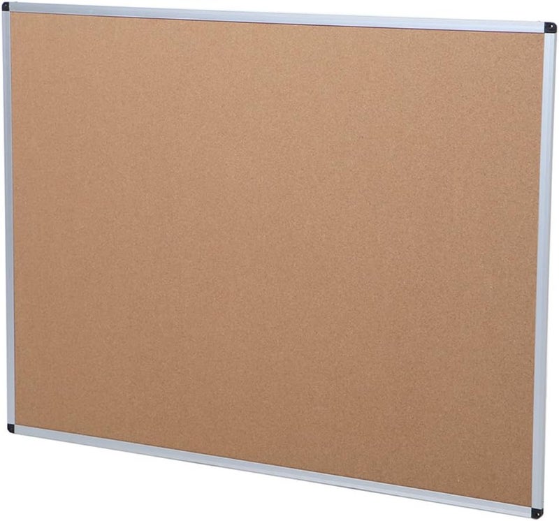 VIZ-PRO Cork Notice Board, 48 X 36 Inches, Pack of 2, Silver Aluminium Frame - Image 4