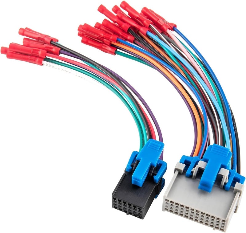 RED WOLF Car OE Radio Reverse Wiring Harness for 2002-2007 GM GMC Sierra Chevy Silverado Buick Cadillac Pontiac - Image 1