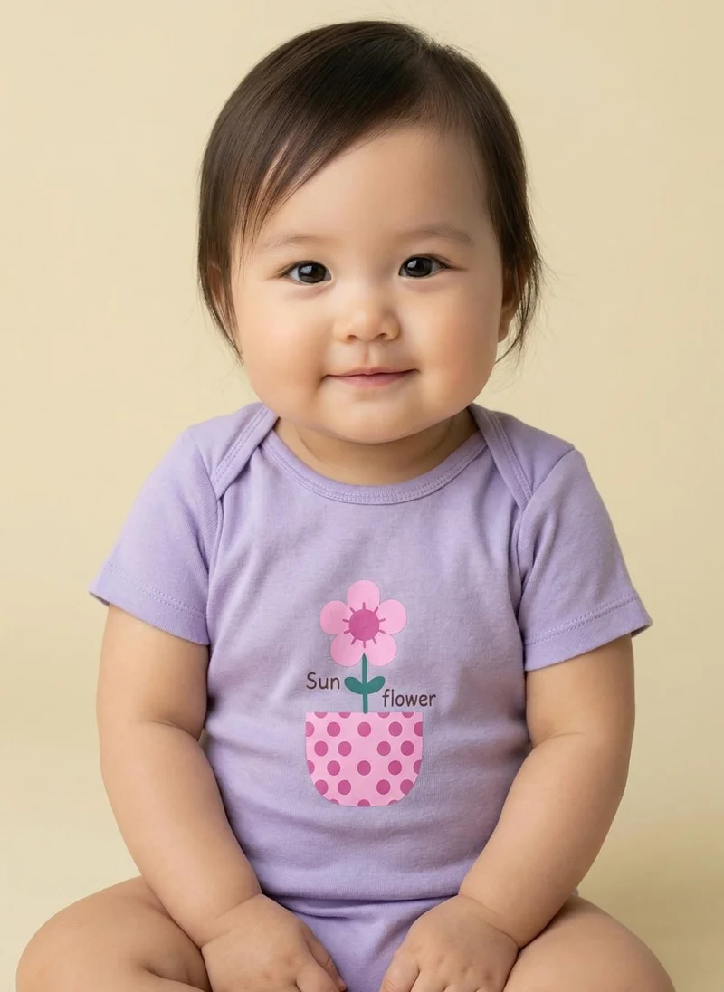 Nautinati  Nautinati Baby Girls 100% Cotton Pack of 2 Dinosaur Print Rompers with Easy Snap Opening for Women | Best Price UAE