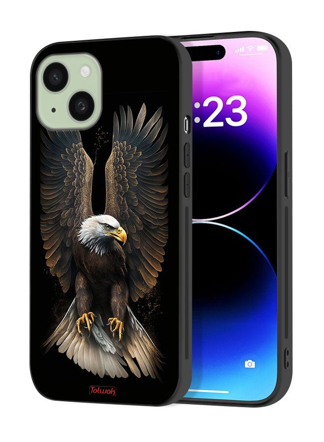 Tolwak غطاء حماية آبل آيفون 15 بلس - نسر بأجنحة ممدودة - Image 1