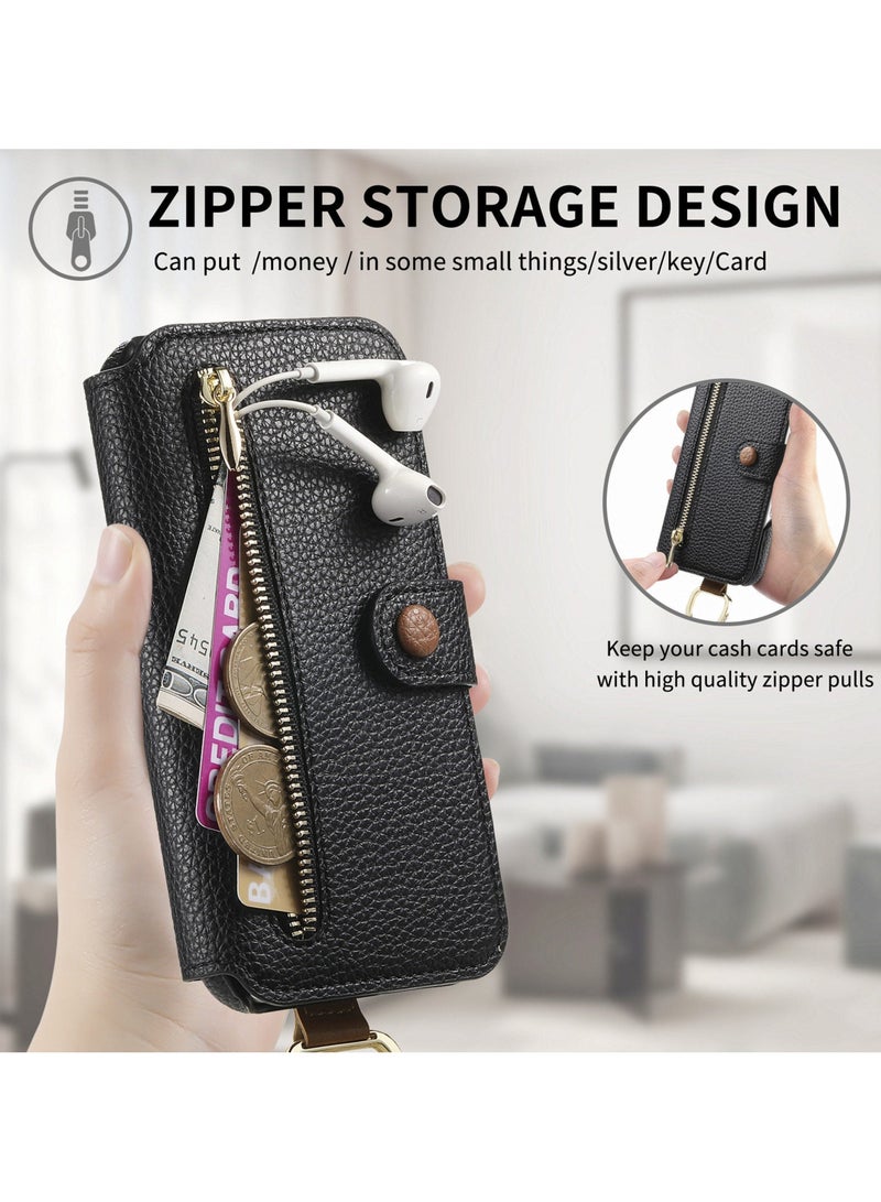 YANCI iPhone 16 Pro Case, iPhone 16 Pro Wallet Case with Card Holder,iPhone 16 Pro Phone Cover,Leather Flip Folio Case for iPhone 16 Pro - Image 3