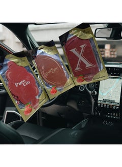 CRYSTAL Crystal car air freshener, multiple shapes and drawings, and multiple colors with the same scent. The box contains 1 piece (strawberry) 