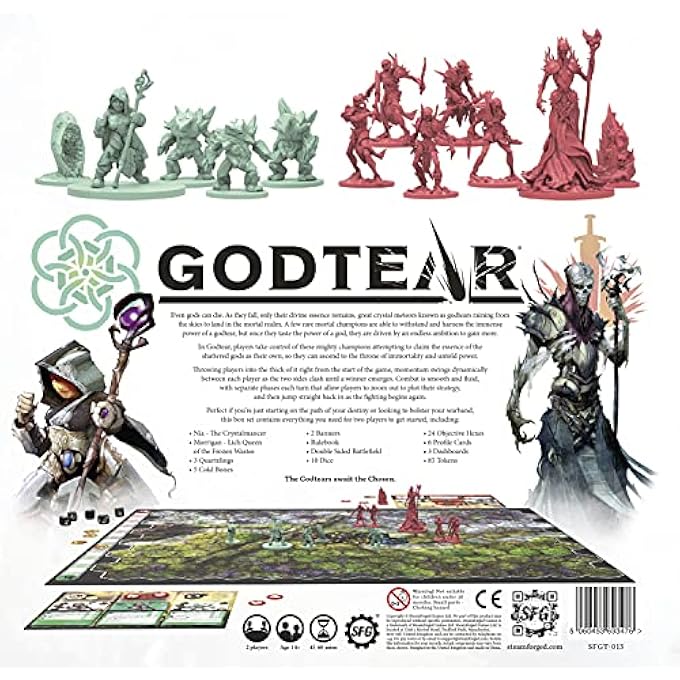 Steamforged Games Godtear Eternal Glade Starter Set  Beginner RPG Roleplaying Board with 12 Detailed Miniatures Tabletop Combat 2 Players - Image 4