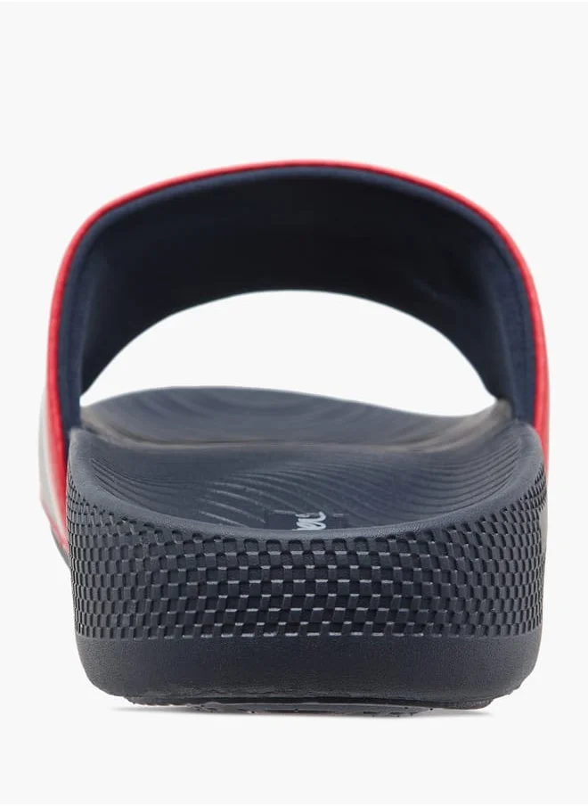 Lee Cooper Men's Logo Print Slip-On Slides