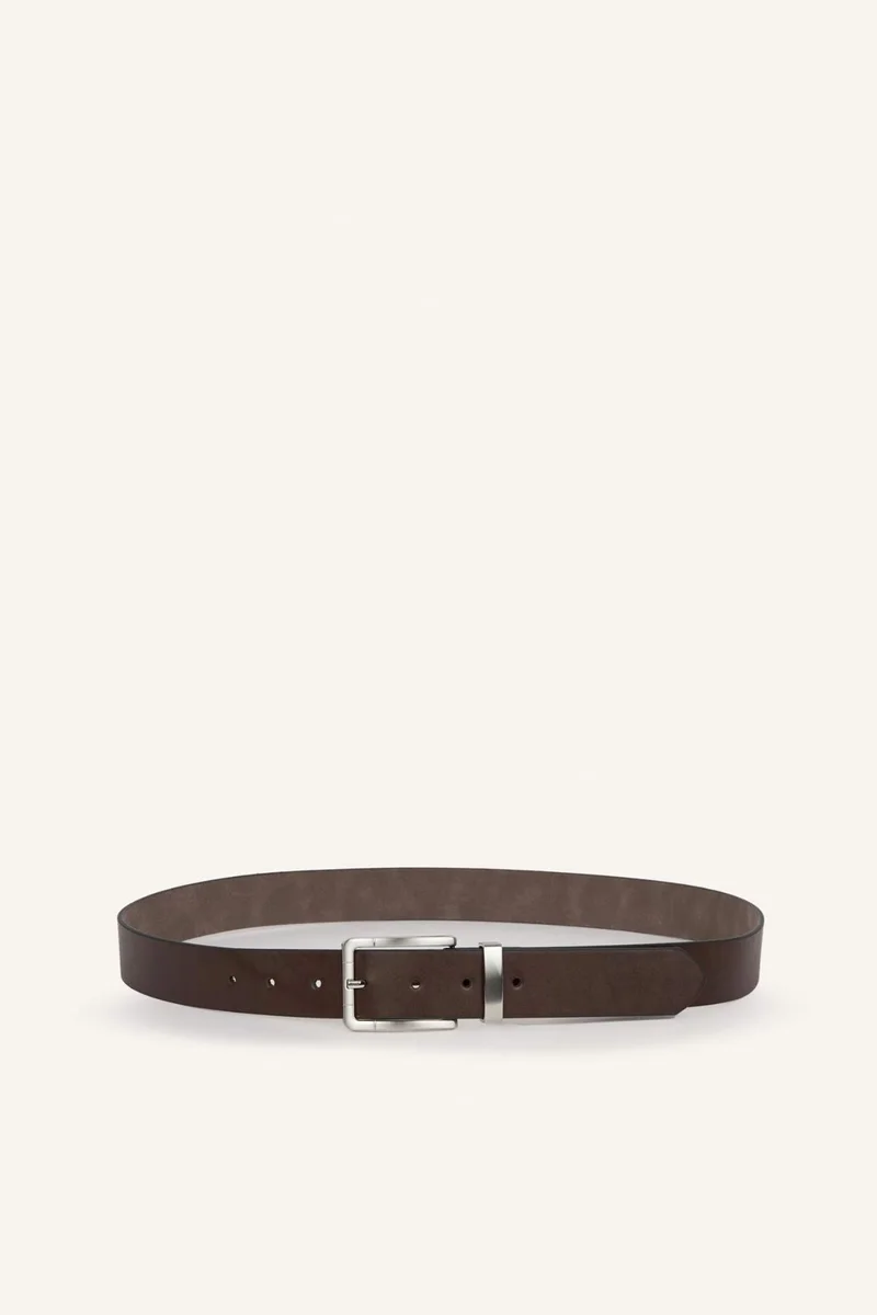 DeFacto Man Rectangle Clasp Faux Leather Jean Belt