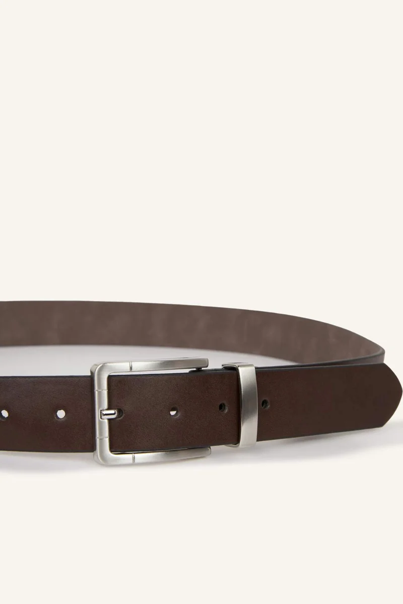 Defacto  Man Rectangle Clasp Faux Leather Jean Belt for Men | Best Price UAE