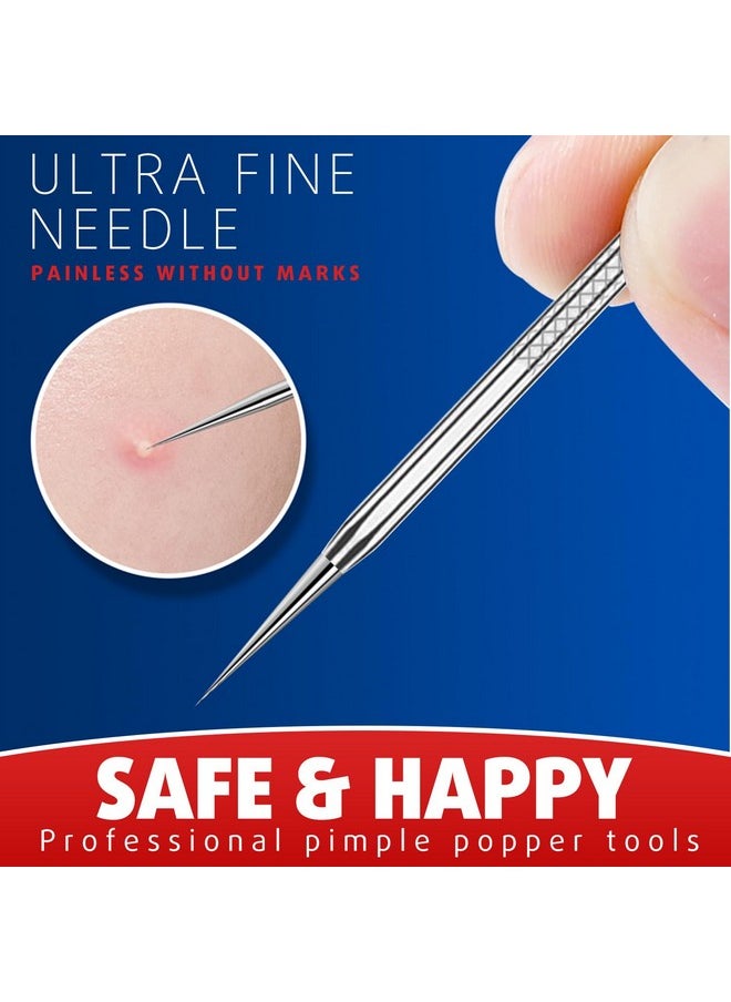 Pimple Popper Tool Kit Blackhead Remover Tools Blackhead Extractor Tool Pimple Extractor Tool Zit Popper Tool For Acne Whitehead Comedone Pimple Zit On Nose With Travel Case