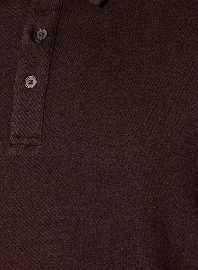 Splash FAV Basic Short Sleeves Textured Polo T-shirt