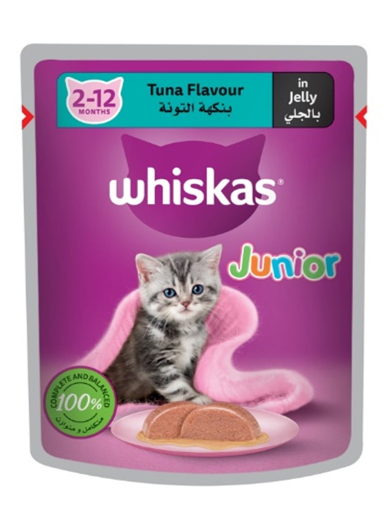 Whiskas طعام قطط جونيور بالتونة الرطبة في كيس - Image 1