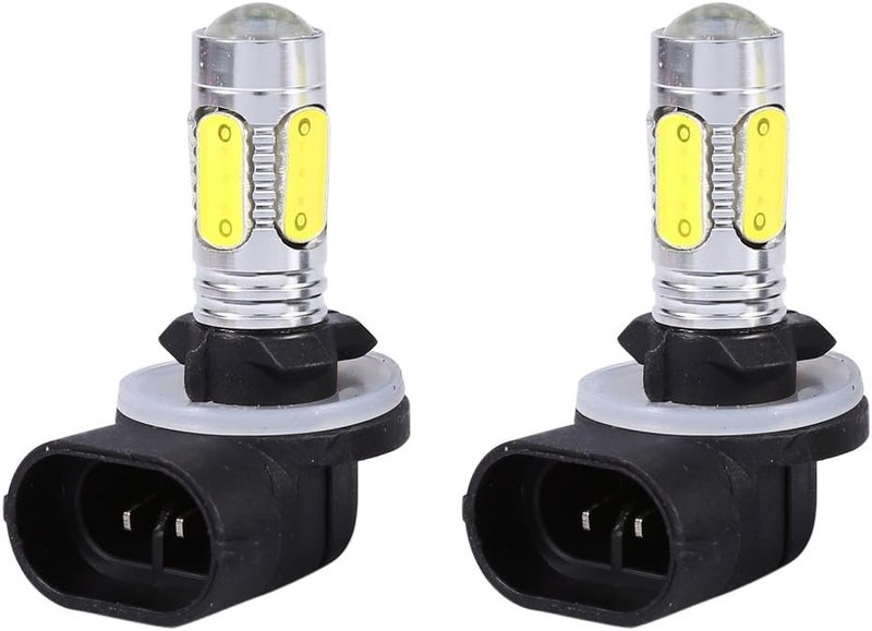 كلاراكو مصابيح ضباب LED من كلاركو، 2 × سيارة شاحنة 5 مصابيح LED COB 7.5 واط 6500 كلفن مصابيح ضباب بيضاء DRL لموديلات 881، 862، 886، 894، 896، 898، H27W/2 - Image 1