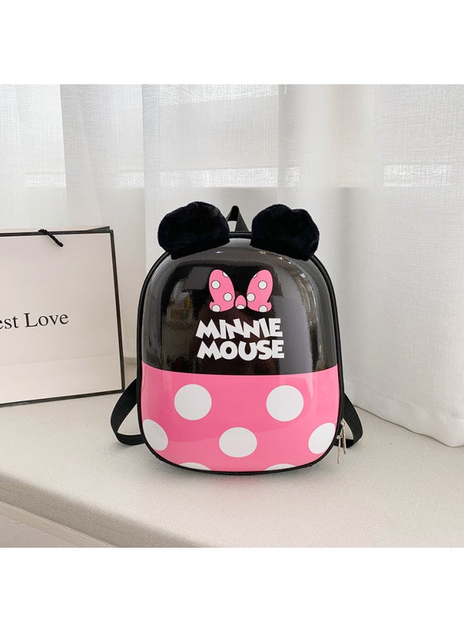 Hard Shell Kindergarten Schoolbag Children's Baby Bag 1-3-6 Years Old Boys And Girls Mickey Minnie Eggshell Backpack 2-Color:MN Pink  - Image 1