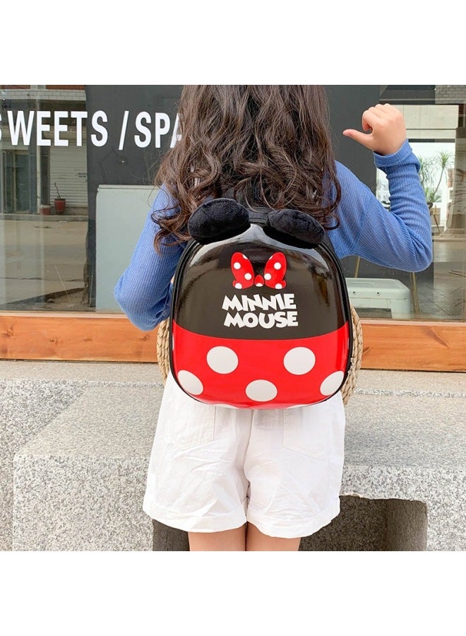 Hard Shell Kindergarten Schoolbag Children's Baby Bag 1-3-6 Years Old Boys And Girls Mickey Minnie Eggshell Backpack 2-Color:MN Pink  - Image 3