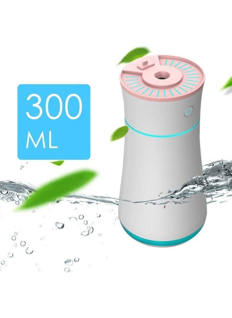 NEX Portable Aroma Oil Diffuser & Water Air Humidifier 300ml with LED Night Light, Warm Mist & Aromatherapy - Perfect for Car, Office, & Home Use  - Image 2