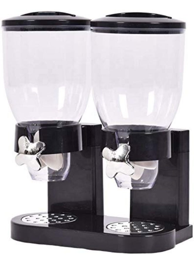 Macon Classic Double Cereal Dispenser – 2x2L Capacity, Airtight Seal, Portion Control – Ideal for Dry Food, Snacks, Oatmeal & Candy - Image 3