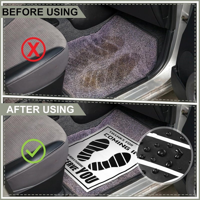 50 Pcs Waterproof Paper Car Floor Mats - Disposable Automotive Foot Mats, 20 x 30cm - Image 4