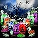 Shemira Halloween Craft Kit for Kids8 pcs Glass Mason Jar with Accessories for DIY Lantern Jar Halloween Art Craft Party Supplies Halloween Art Activities Crafts and Arts Party Supplies - Image 3