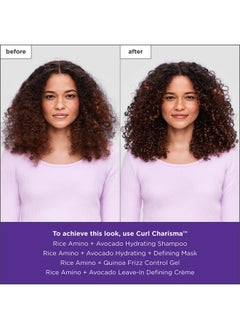Briogeo Briogeo Curl Charisma Rice Amino + Quinoa Frizz Control Gel, Curl Defining Styler for Wavy, Curly and Coily Hair Textures,Medium Hold, Frizz Control, Vegan, Cruelty-Free, 5.5 oz  - Image 5
