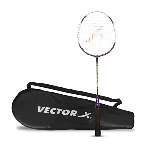 Vector X VXB-70 Badminton Racquet (1 PC Racquet + Full Cover, Purple) - Image 1