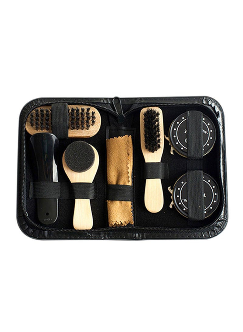 8-Piece High Grade Cleaning Kit Black/Beige