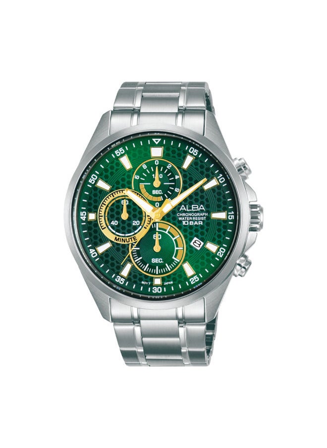 Alba Stainless Steel Chronograph Wrist Watch AM3869X1 