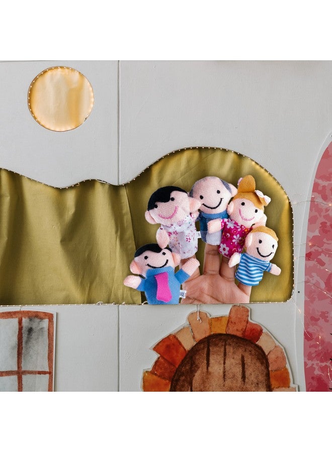 Super Z Outlet Mini Grandparents, Mom & Dad, Brother & Sister Family Style Finger Puppets for Children, Shows, Playtime, Schools - 6 Piece (Family 1) - Image 5