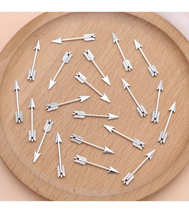 18pcs Zinc Alloy Arrow Pendants Metal Jewelry Making Kit For DIY Necklace Earrings - Image 3