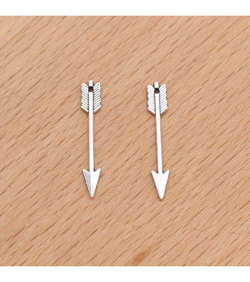 18pcs Zinc Alloy Arrow Pendants Metal Jewelry Making Kit For DIY Necklace Earrings - Image 2
