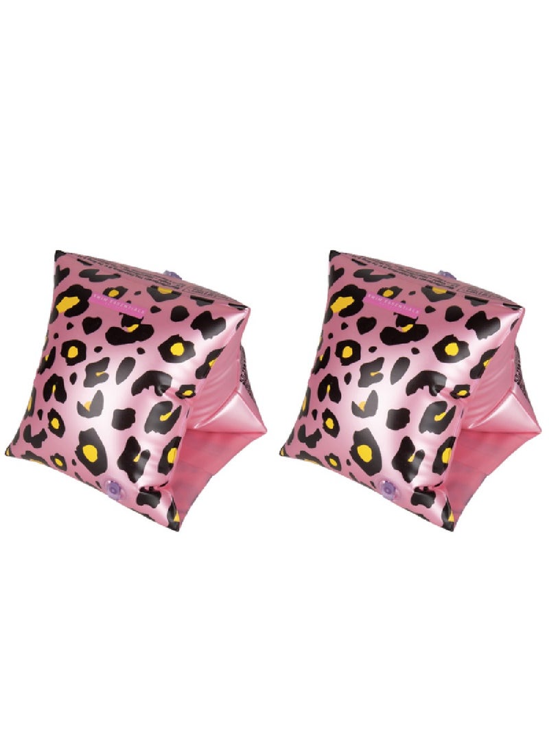 Swim Essentials  Rose Gold Leopard - Inflatable Swimming Armbands, Suitable for Age 0-2 years - Image 4
