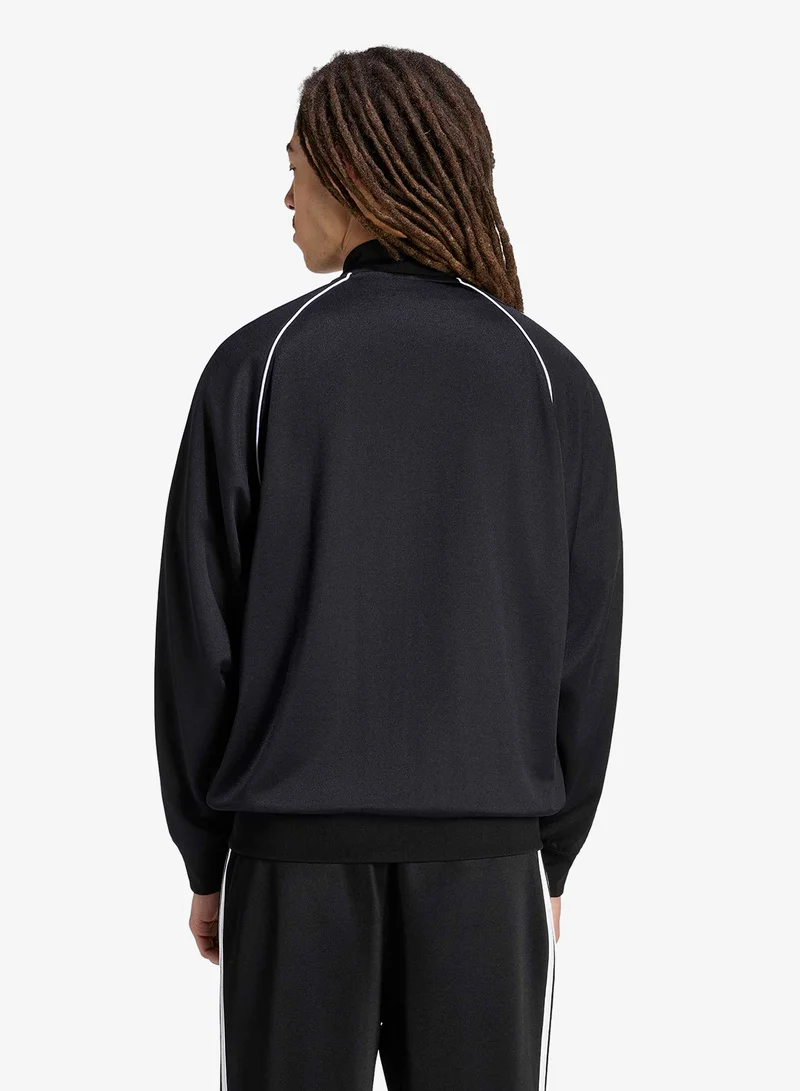 Adidas Originals BLACK Superstar Adicolor Twill Track Top for Men | Best Price UAE