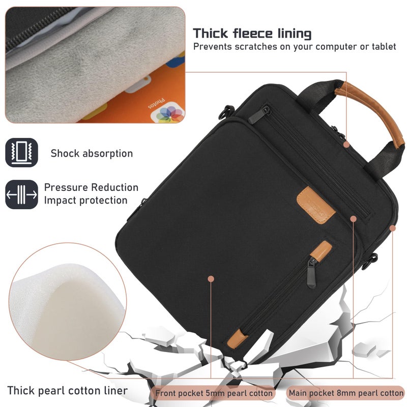 TORIBIO 9-11 Inch Tablet Sleeve Bag, Padded Protective Travel Carrying Case for iPad A16 2025, iPad Air 11 inch M3 M2, iPad Pro M5/M4 11 inch, iPad 10/9/8/7th, Galaxy Tab A9+/S9/S8 11" - Image 5