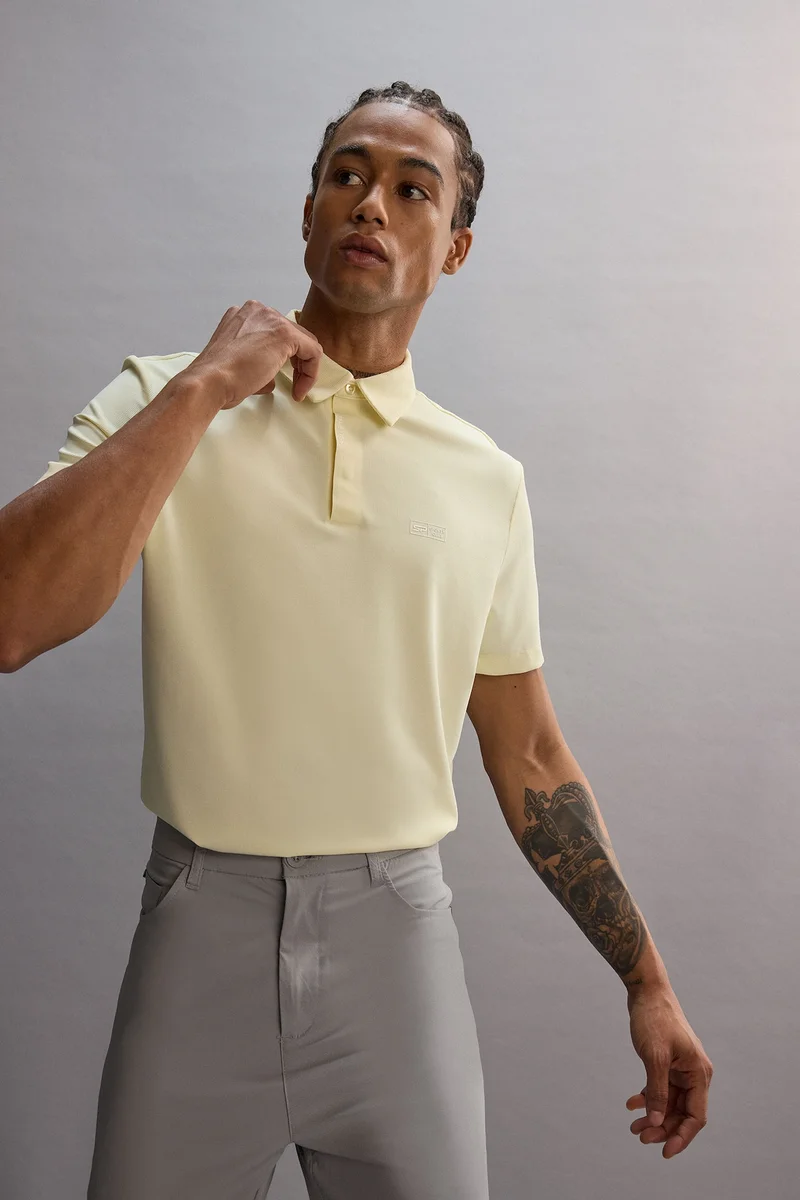 Defacto  DeFactoFit Standard Fit Basic Sports Polo Shirt for Men | Best Price UAE