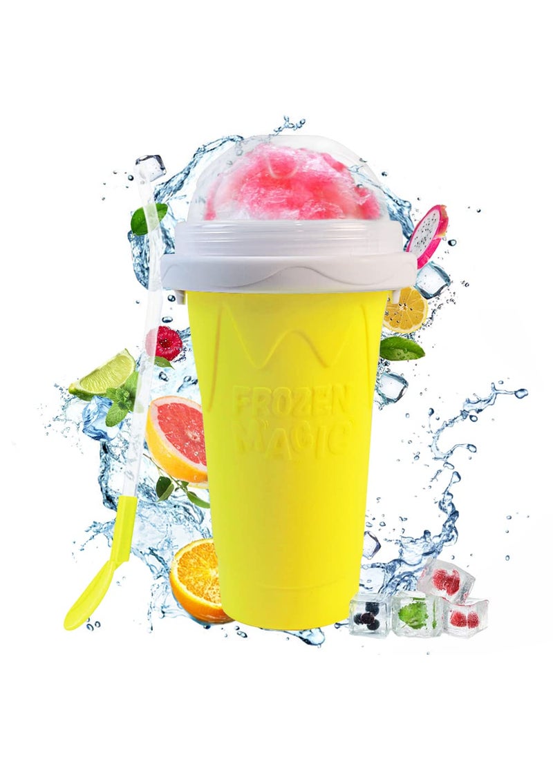NUFR NUFR Slushie Maker Cup Magic Quick Frozen Smoothies Maker Homemade Milk Shake Ice Cream Maker DIY for Children and Family 