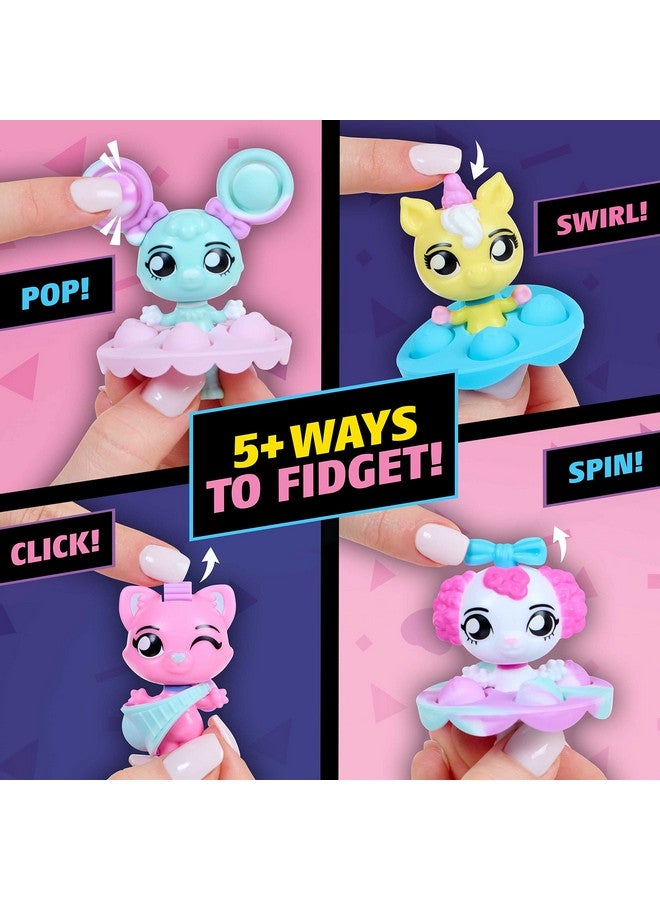 WowWee Fashion Fidgets Collectible Pet Fidget Dolls Sensory Toy Pop It Dolls (2 Pack) - Image 2