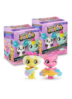 WowWee Fashion Fidgets Collectible Pet Fidget Dolls Sensory Toy Pop It Dolls (2 Pack)  - Image 1