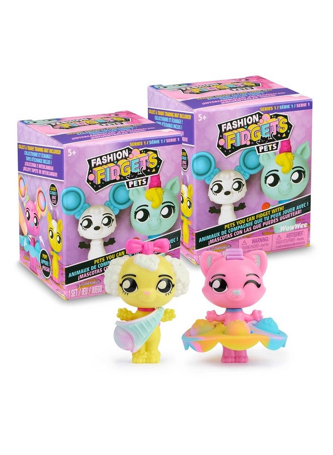WowWee Fashion Fidgets Collectible Pet Fidget Dolls Sensory Toy Pop It Dolls (2 Pack) - Image 1
