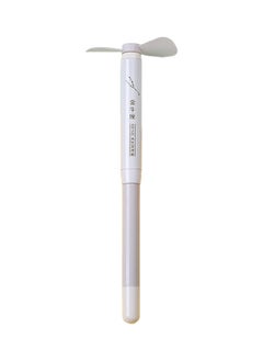 NIBEMINENT 0.5mm Ballpoint Pen with Handheld Mini Fan White 