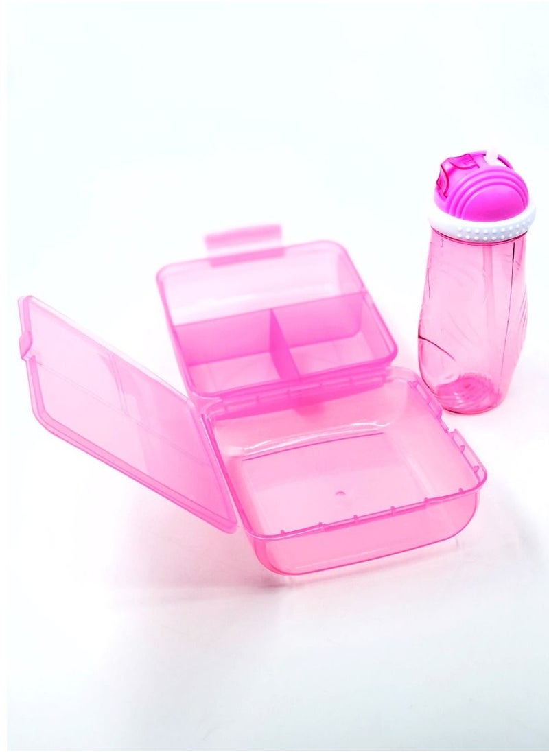 QLUX IDEAS Lunch Box & Water Bottle Set for Girls  - Image 2