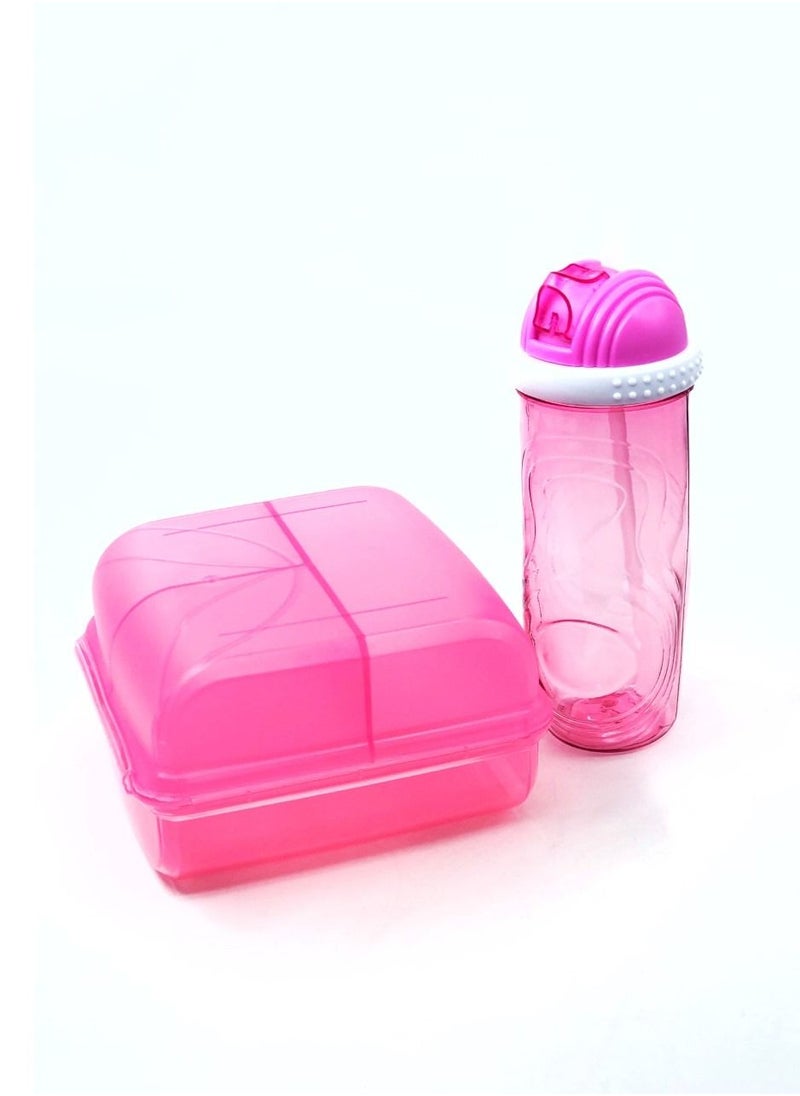QLUX IDEAS Lunch Box & Water Bottle Set for Girls  - Image 1
